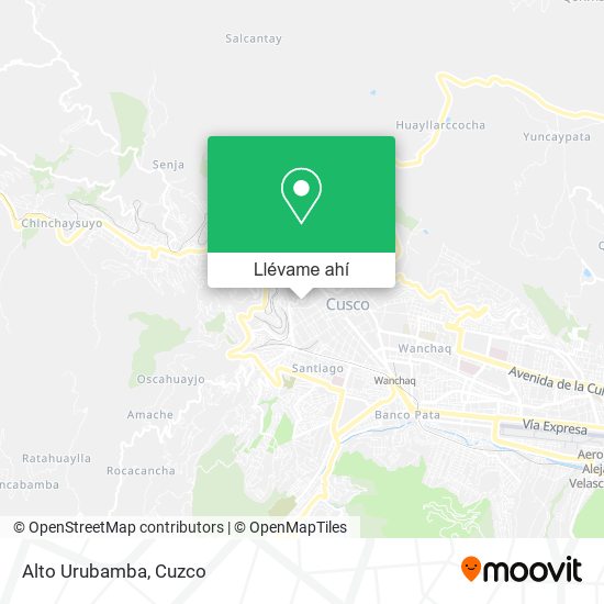 Mapa de Alto Urubamba