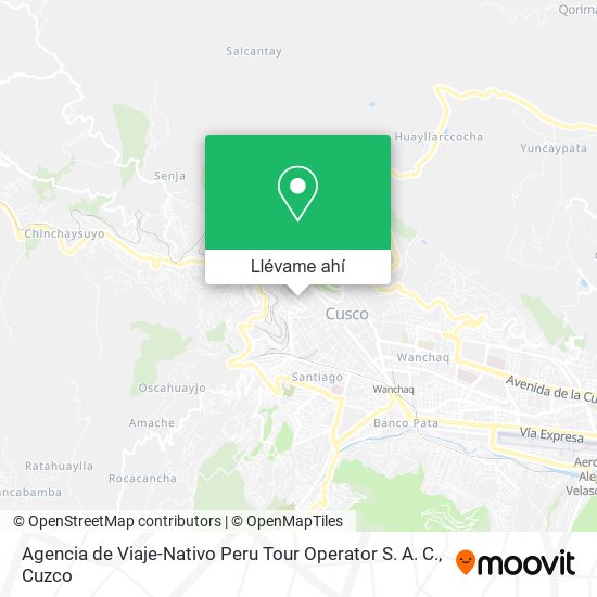 Mapa de Agencia de Viaje-Nativo Peru Tour Operator S. A. C.