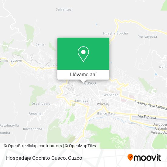 Mapa de Hospedaje Cochito Cusco