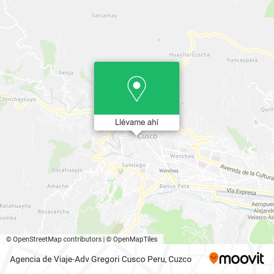 Mapa de Agencia de Viaje-Adv Gregori Cusco Peru