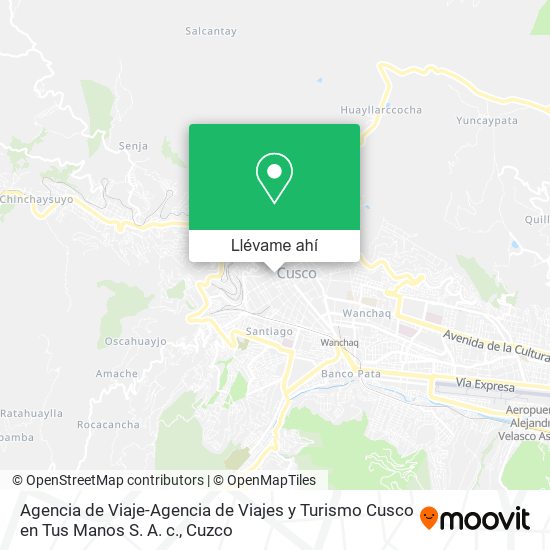 Mapa de Agencia de Viaje-Agencia de Viajes y Turismo Cusco en Tus Manos S. A. c.