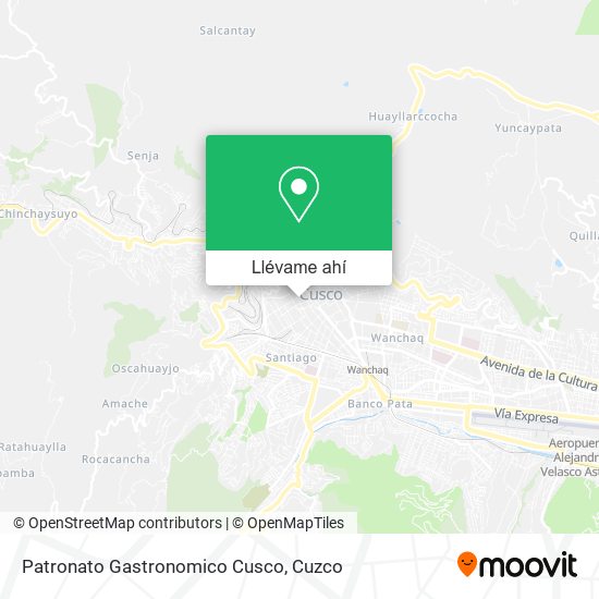 Mapa de Patronato Gastronomico Cusco