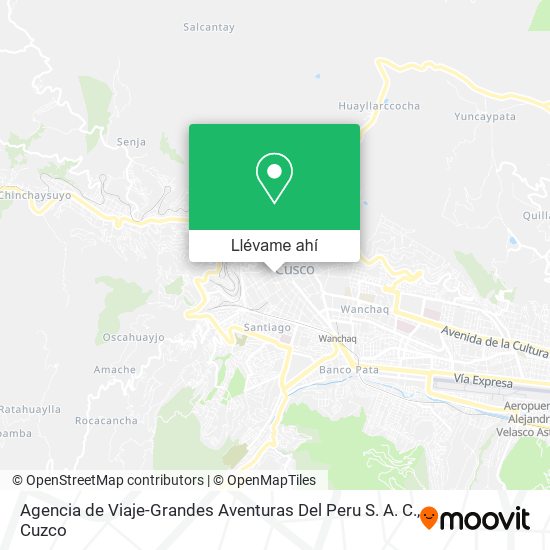 Mapa de Agencia de Viaje-Grandes Aventuras Del Peru S. A. C.