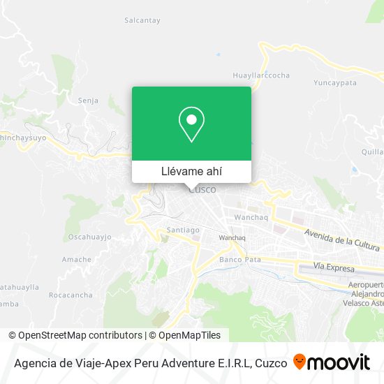 Mapa de Agencia de Viaje-Apex Peru Adventure E.I.R.L