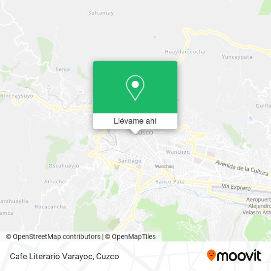 Mapa de Cafe Literario Varayoc