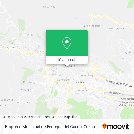 Mapa de Empresa Municipal de Festejos del Cusco