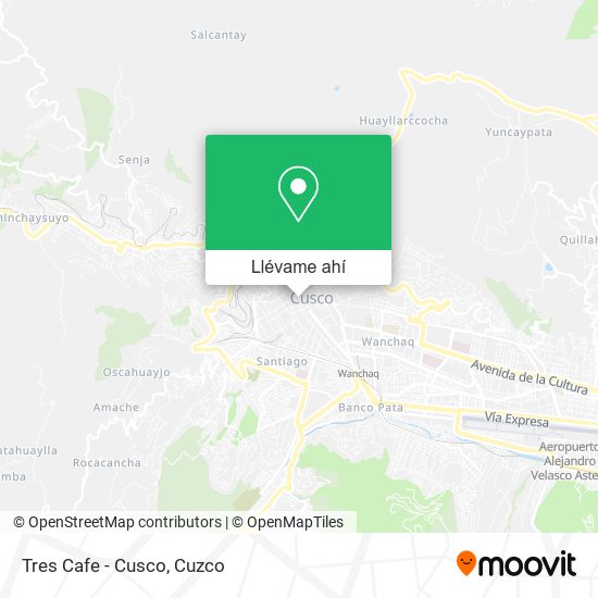 Mapa de Tres Cafe - Cusco
