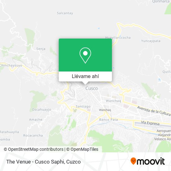 Mapa de The Venue - Cusco Saphi