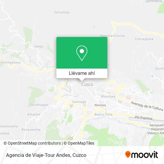 Mapa de Agencia de Viaje-Tour Andes