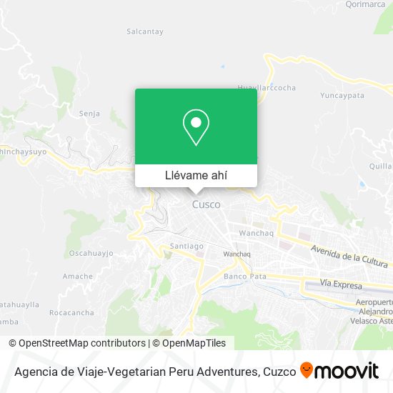 Mapa de Agencia de Viaje-Vegetarian Peru Adventures