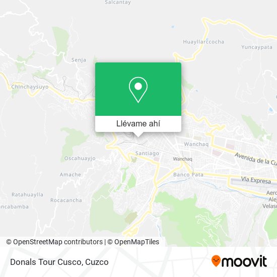 Mapa de Donals Tour Cusco