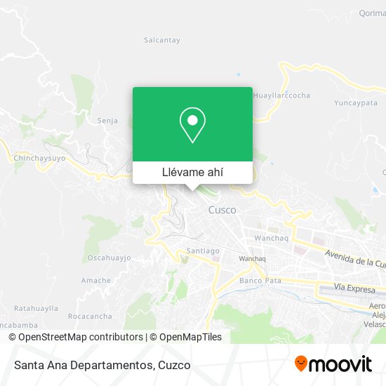 Mapa de Santa Ana Departamentos