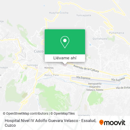 Mapa de Hospital Nivel IV Adolfo Guevara Velasco - Essalud