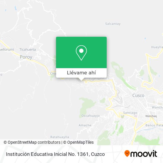 Mapa de Institución Educativa Inicial No. 1361