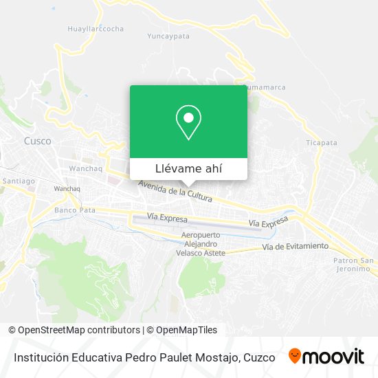 Mapa de Institución Educativa Pedro Paulet Mostajo