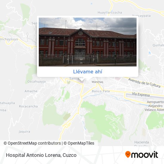 Mapa de Hospital Antonio Lorena