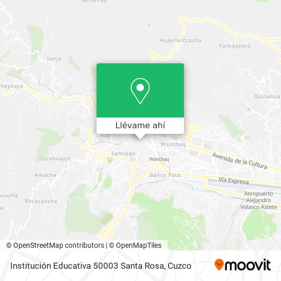 Mapa de Institución Educativa 50003 Santa Rosa