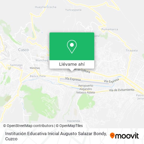 Mapa de Institución Educativa Inicial Augusto Salazar Bondy