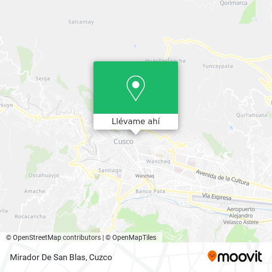 Mapa de Mirador De San Blas