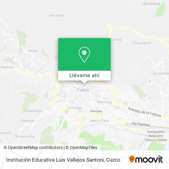 Mapa de Institución Educativa Luis Vallejos Santoni