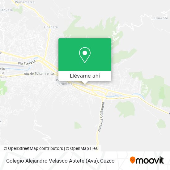 Mapa de Colegio Alejandro Velasco Astete (Ava)