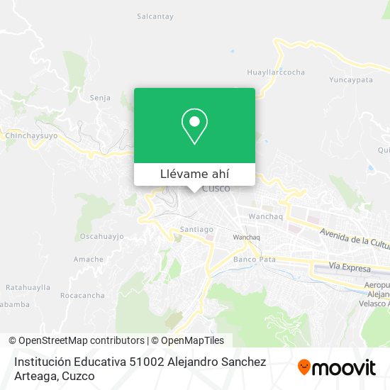 Mapa de Institución Educativa 51002 Alejandro Sanchez Arteaga