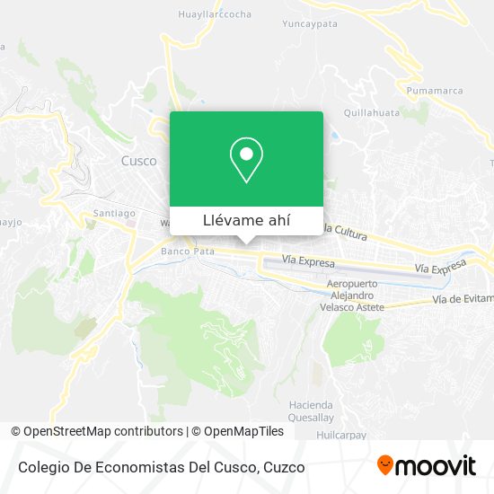 Mapa de Colegio De Economistas Del Cusco