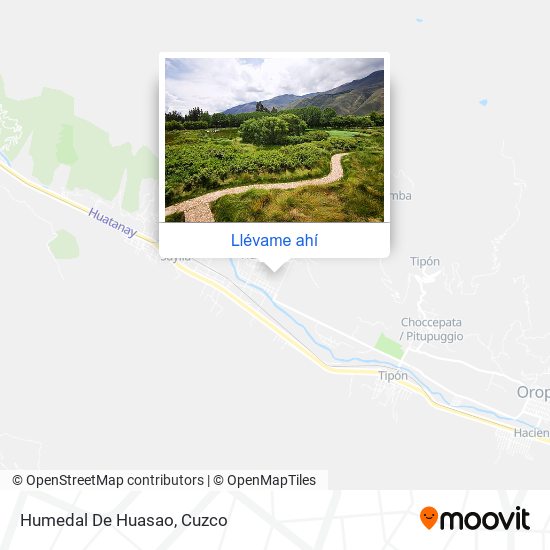 Mapa de Humedal De Huasao