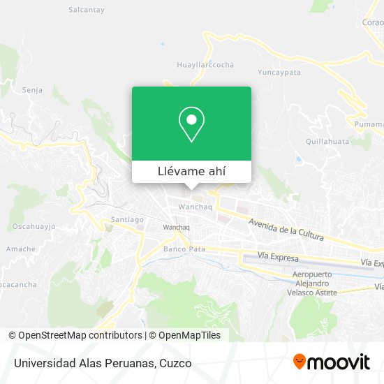 Mapa de Universidad Alas Peruanas