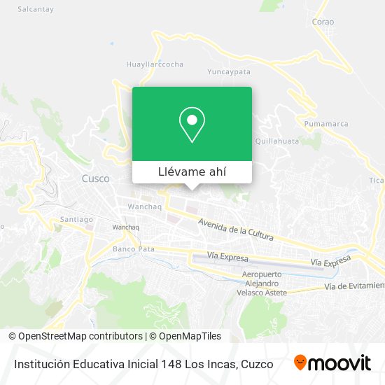 Mapa de Institución Educativa Inicial 148 Los Incas