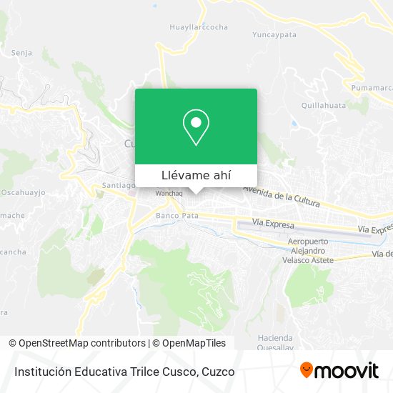 Mapa de Institución Educativa Trilce Cusco