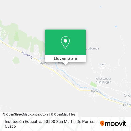Mapa de Institución Educativa 50500 San Martin De Porres