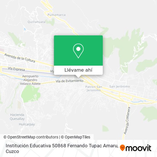 Mapa de Institución Educativa 50868 Fernando Tupac Amaru