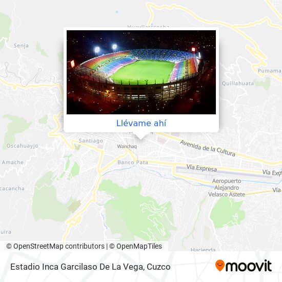 Mapa de Estadio Inca Garcilaso De La Vega