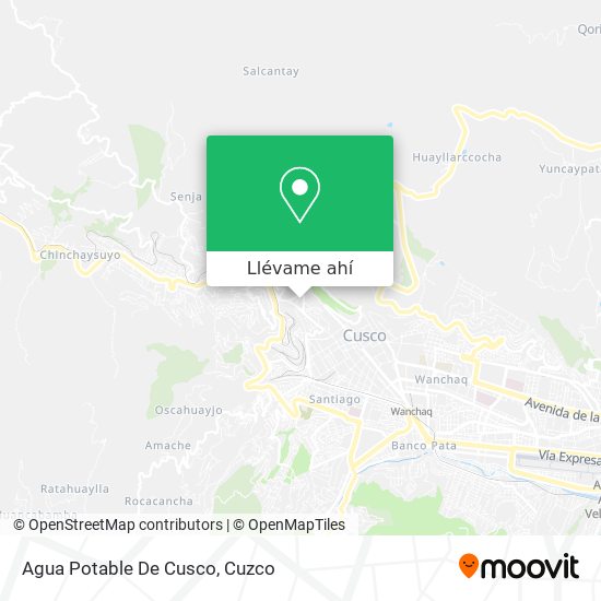 Mapa de Agua Potable De Cusco
