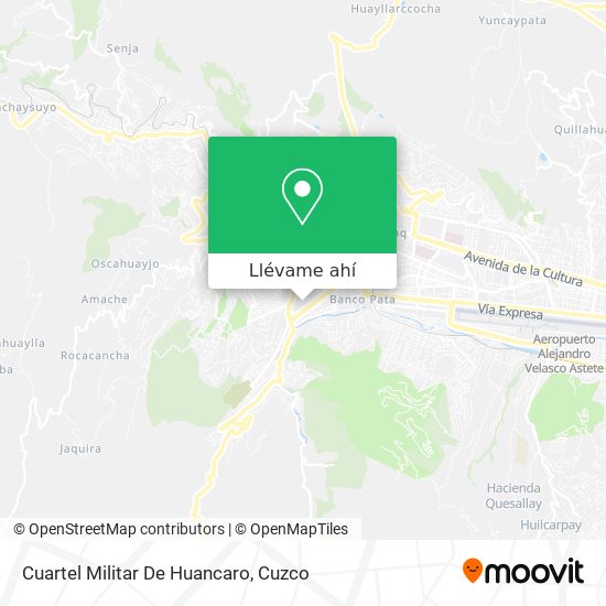 Mapa de Cuartel Militar De Huancaro