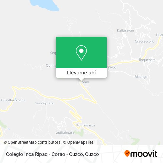Mapa de Colegio Inca Ripaq - Corao - Cuzco