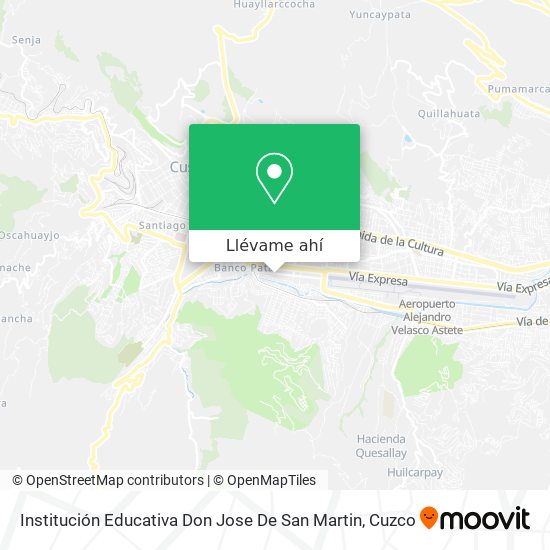 Mapa de Institución Educativa Don Jose De San Martin