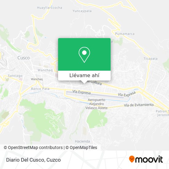 Mapa de Diario Del Cusco