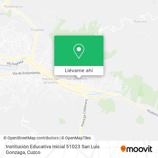 Mapa de Institución Educativa Inicial 51023 San Luis Gonzaga