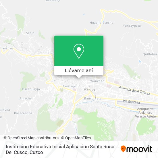 Mapa de Institución Educativa Inicial Aplicacion Santa Rosa Del Cusco
