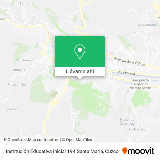 Mapa de Institución Educativa Inicial 194 Santa Maria