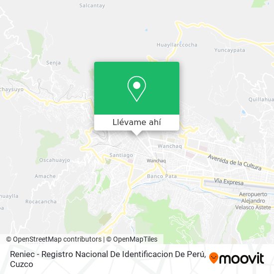 Mapa de Reniec - Registro Nacional De Identificacion De Perú