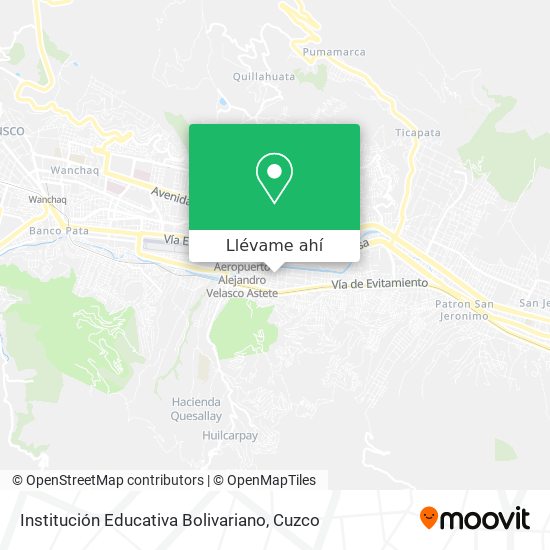 Mapa de Institución Educativa Bolivariano