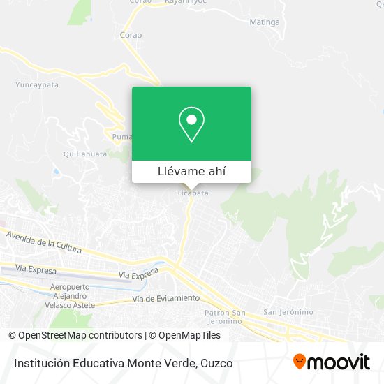 Mapa de Institución Educativa Monte Verde