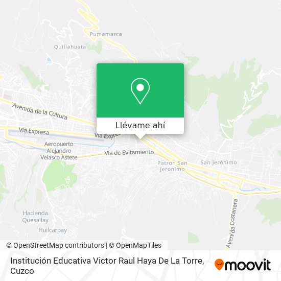 Mapa de Institución Educativa Victor Raul Haya De La Torre