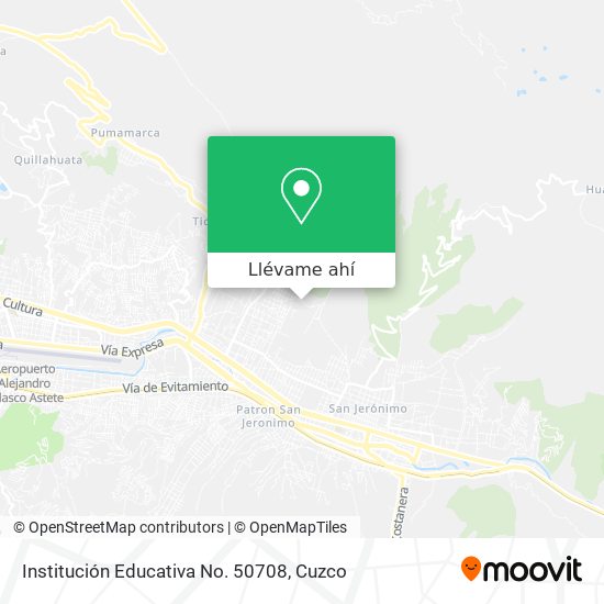 Mapa de Institución Educativa No. 50708