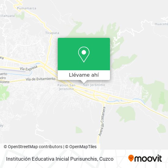 Mapa de Institución Educativa Inicial Purisunchis