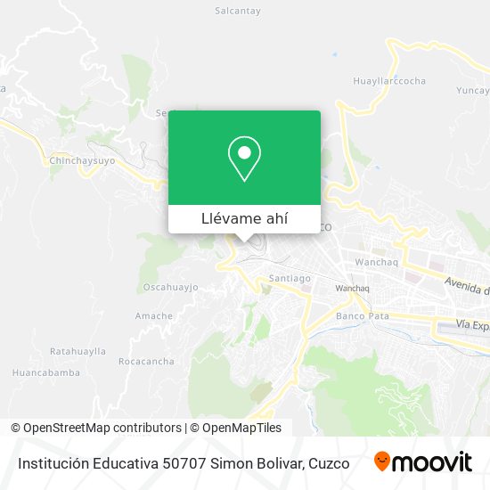 Mapa de Institución Educativa 50707 Simon Bolivar