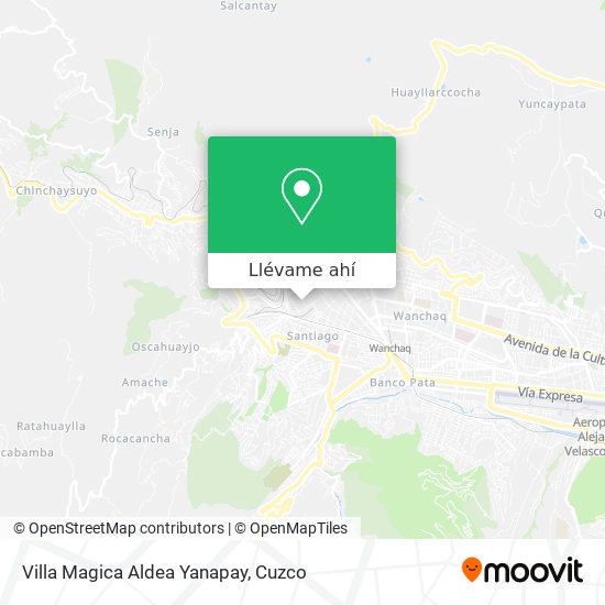 Mapa de Villa Magica Aldea Yanapay